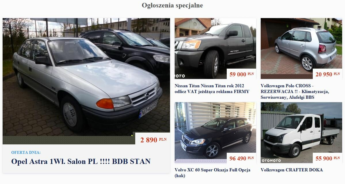 Продажа авто в Польше - сайты