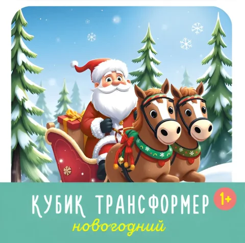 Развивающая игрушка Stellar Кубик трансформер Новогодний / 00882