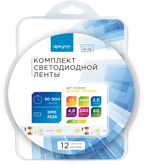 Светодиодная лента Apeyron Electrics 10-08