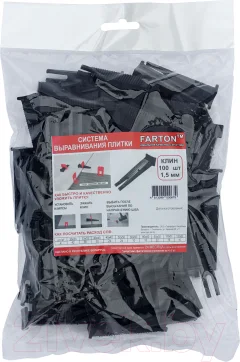 Клинья для выравнивания плитки Farton 1мм/1.5мм 1.0 (100шт) — фото 1