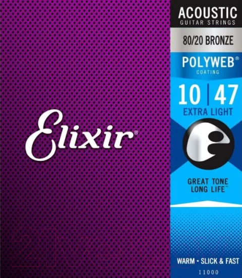 Струны для акустической гитары Elixir Strings 11000 10-47