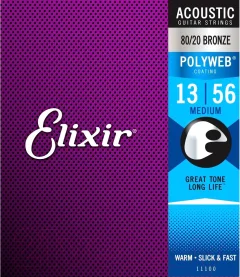 Струны для акустической гитары Elixir Strings 11100 13-56 — фото 1