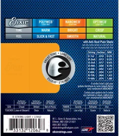 Струны для электрогитары Elixir Strings 12062 10-74 8-String — фото 2