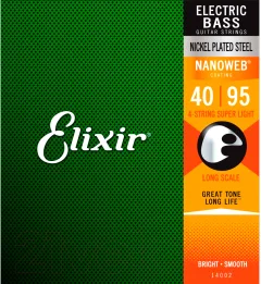 Струны для бас-гитары Elixir Strings 14002 40-95 4-String — фото 1