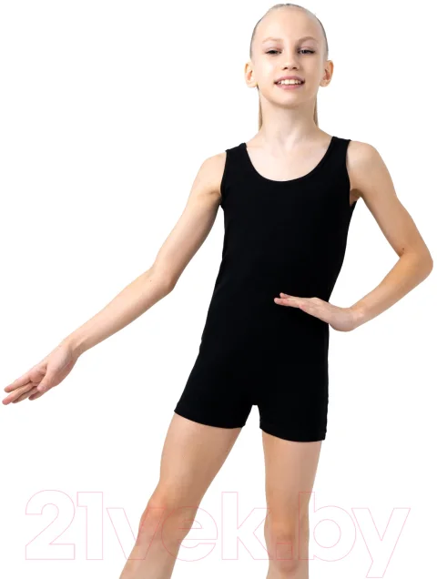 Комбинезон гимнастический Grace Dance 1431659 (р-р 34, черный)