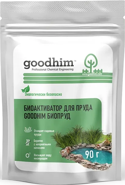 Средство для борьбы с водорослями GoodHim Биопруд / 14761 (6x90г)