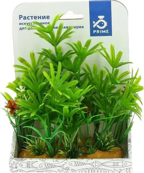 Декорация для аквариума Prime Композиция из пластиковых растений 15см / PR-YS-60107