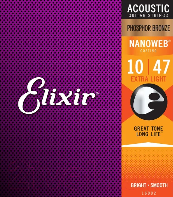 Струны для акустической гитары Elixir Strings 16002 10-47