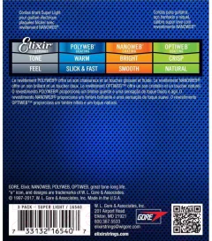Струны для электрогитары Elixir Strings 16540 09-42 Nanoweb (3шт) — фото 3