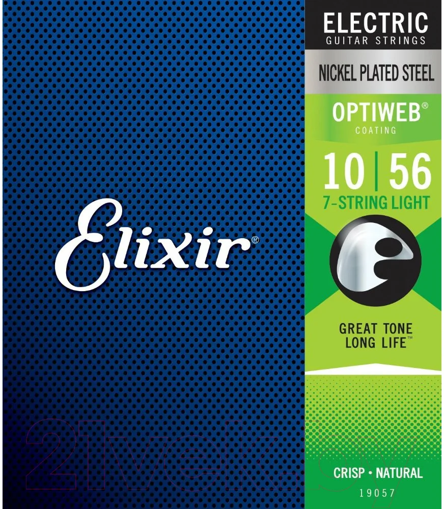 Струны для электрогитары Elixir Strings 19057 Optiweb 10-56