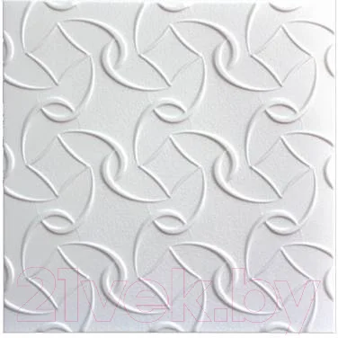 Потолочная плита SOLID С2053 из экструдированного пенополистирола (500x500, уп. 8шт, белый)
