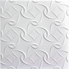 Потолочная плита SOLID С2053 из экструдированного пенополистирола (500x500, уп. 8шт, белый) — фото 3