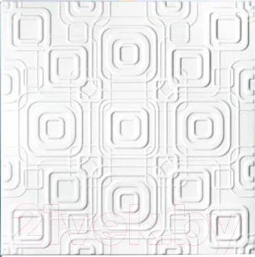 Потолочная плита SOLID С2070 из экструдированного пенополистирола (500x500, уп.8шт, белый)