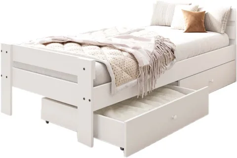 Односпальная кровать EcoWood Сидней-2 с ящиками 80х180 / ECO.001.00055.80-180.101SE