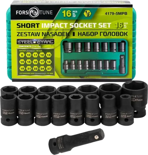 Набор головок слесарных FORSandTUNE 4179-5MPB (62993)