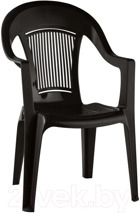 Стул пластиковый Ellastik Plast Элластик 41x55x91 (шоколад)