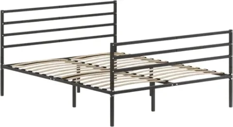 Полуторная кровать Домаклево Металика Г4+Г3 120х190 (черный)
