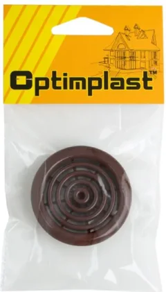 Решетка вентиляционная Optimplast 48мм (орех) — фото 3