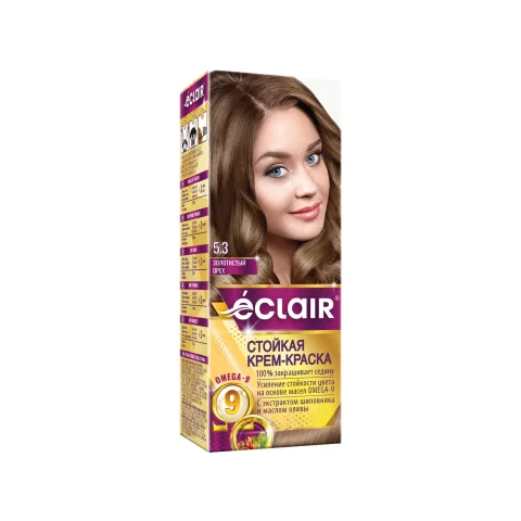 Крем-краска для волос Eclair 5.3 (золотистый орех)