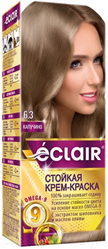 Крем-краска для волос Eclair 6.3 (капучино)