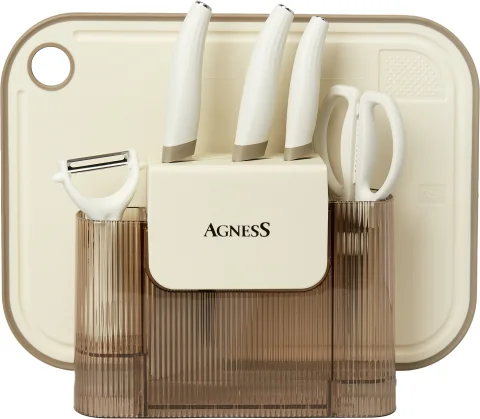 Набор кухонных приборов Agness 671-029 (айвори)