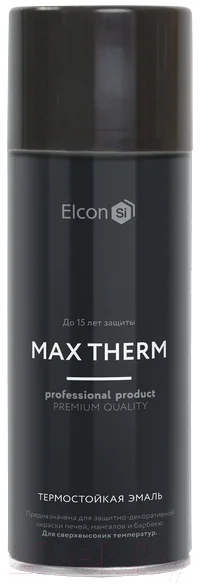 Эмаль Elcon Термостойкая до 700C (520мл, графит)