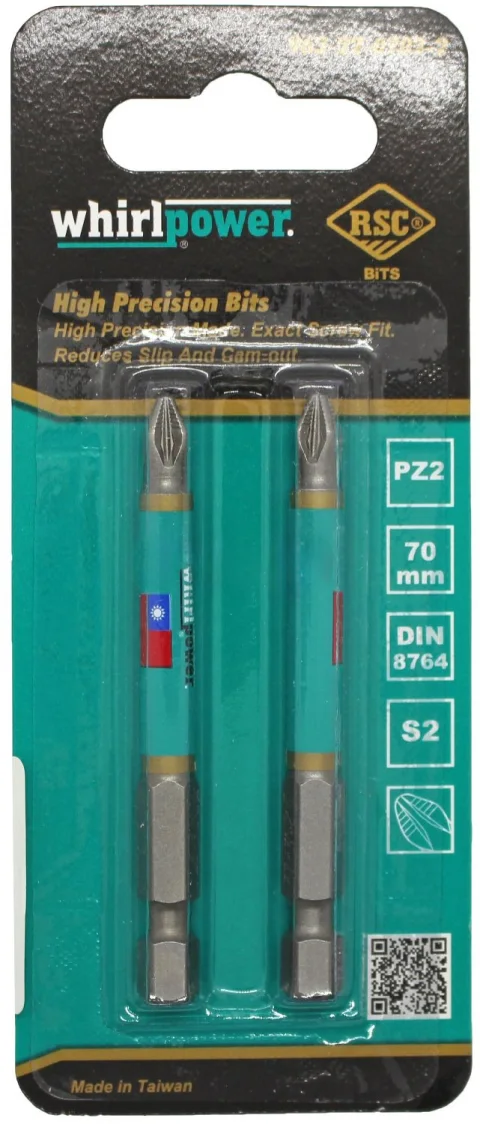 Набор бит WhirlPower 70мм PZ2 / 38LM130030 (2шт)