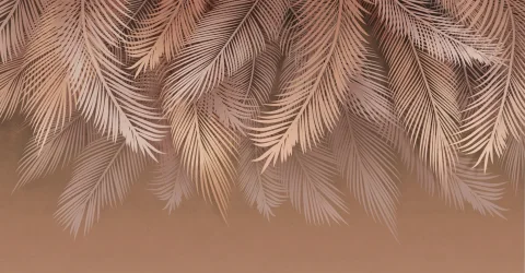 Фотообои листовые Citydecor Пальмовые листья 80 (500x260см)