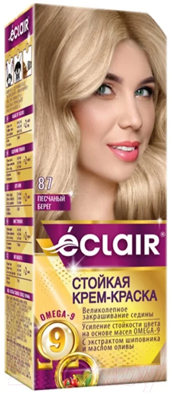 Крем-краска для волос Eclair 8.7 (песчаный берег)