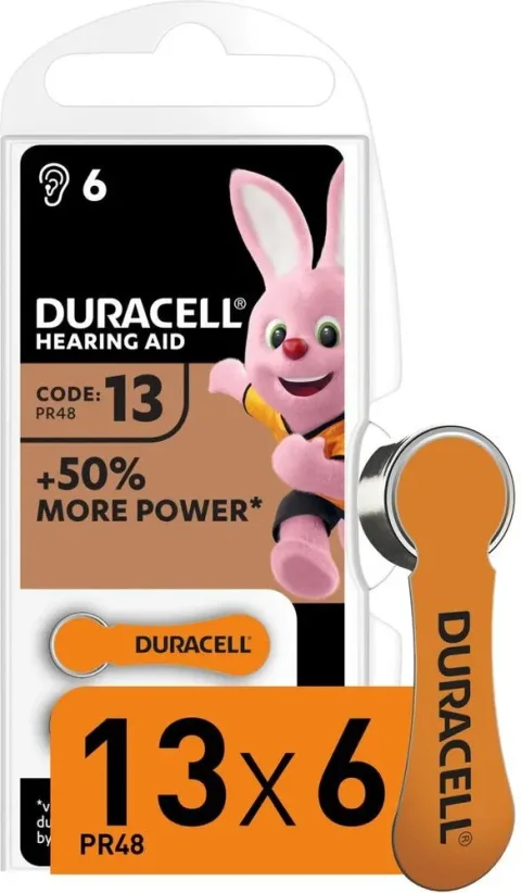 Комплект батареек Duracell Activair 13 PR48 (6шт)