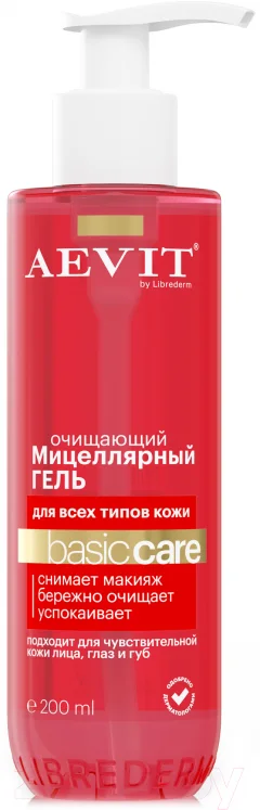 Мицеллярный гель AEVIT Aevit Basic Care Для всех типов кожи (200мл) — фото 1