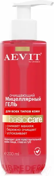 Мицеллярный гель AEVIT Aevit Basic Care Для всех типов кожи (200мл) — фото 3