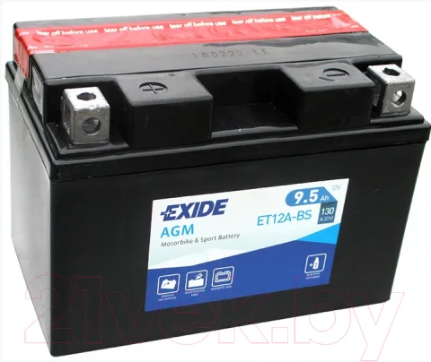 Мотоаккумулятор Exide AGM ET12A-BS (9.5 А/ч)