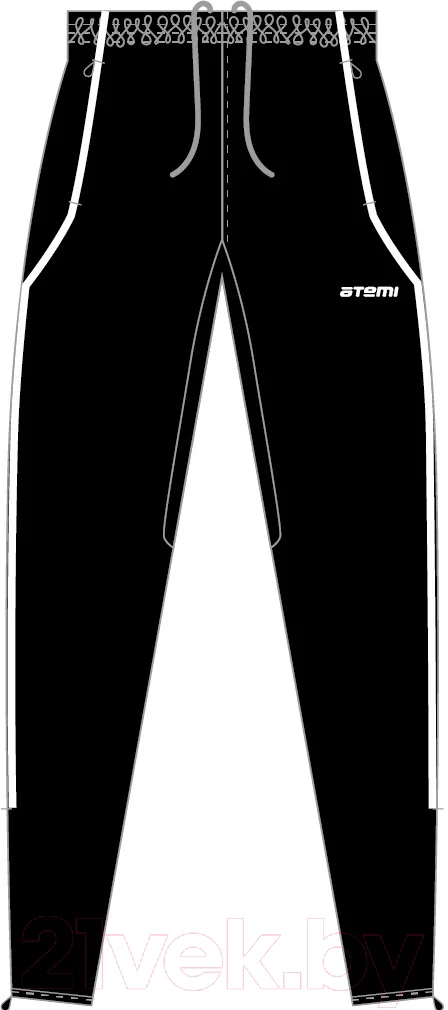 Брюки спортивные детские Atemi APNT-002JSS23-BLK (р-р 140, черный)