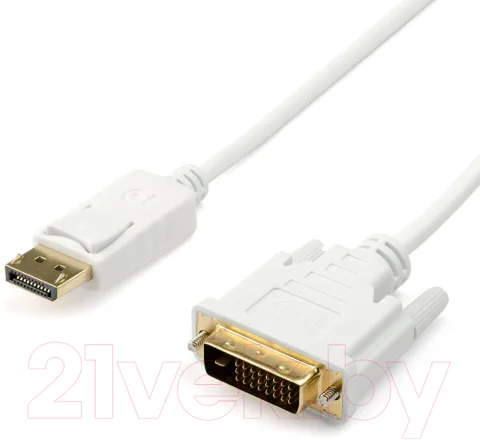 Кабель ATcom AT9503 DVI - DisplayPort (1.8м, белый)