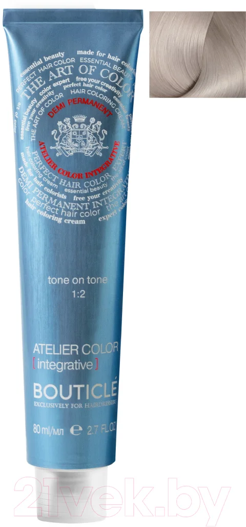 Крем-краска для волос Bouticle Atelier Color Integrative 10.65 (80мл, светлый блондин фиолетово-розовый)