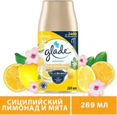 Сменный блок для освежителя воздуха Glade Automatic Сицилийский лимонад и мята (269мл) — фото 10