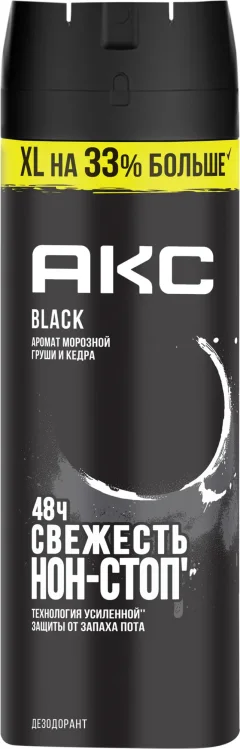 Дезодорант-спрей Акс Блэк (200мл) — фото 9