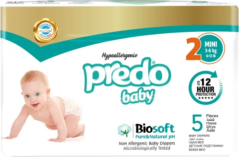 Подгузники детские Predo Baby № 2 3-6кг / BIO-102 (5шт)