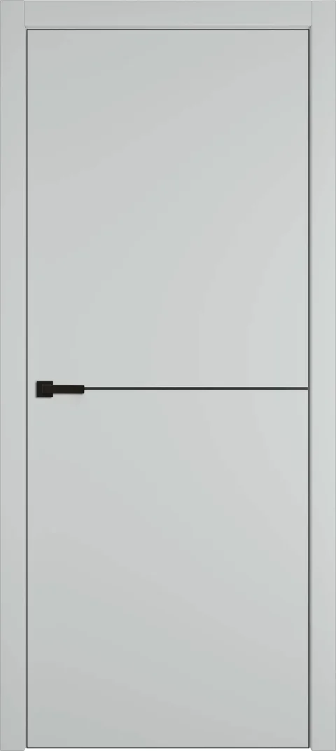 Дверь межкомнатная Emalex Basic 1 70x200 (Steel/ABS Black)