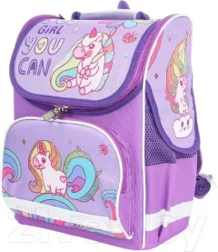 Школьный рюкзак Schoolformat Basic Fairytale Unicorn РЮКЖК-СКЕ (сиреневый) — фото 9