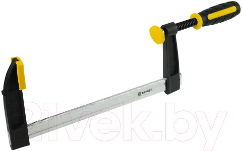 Струбцина BERGER F-образная 80x300мм, зажим до 270кг / BG1936