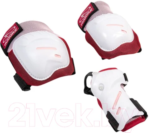 Комплект защиты Hudora Biomechanisches Protektoren Set Comfort / 83051 (S, Rosa)