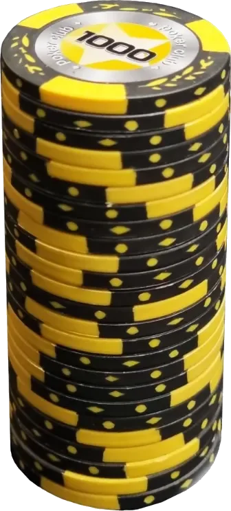 Набор фишек для покера Partida Black Stars / BlackStars1000 (25шт)