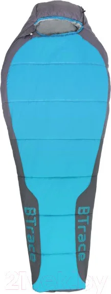 Спальный мешок BTrace Bless S Size / S0580 (левый, серый/синий) — фото 5