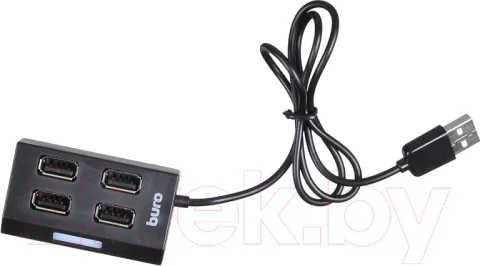 USB-хаб Buro BU-HUB4-U2.0 (черный)