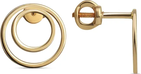 Серьги из красного золота Кристалл CM55200226773