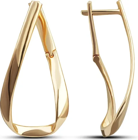 Серьги из красного золота Кристалл CM87000226773