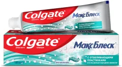 Зубная паста Colgate МаксБлеск с отбеливающими пластинками (100мл) — фото 1