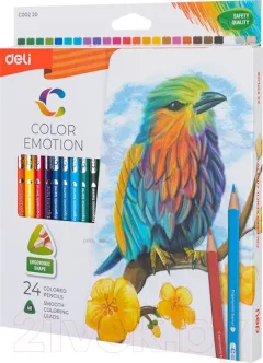 Набор цветных карандашей Deli Color Emotion / EC00220 (24цв) — фото 10